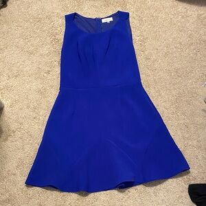 Chic Royal Blue Midi Dress